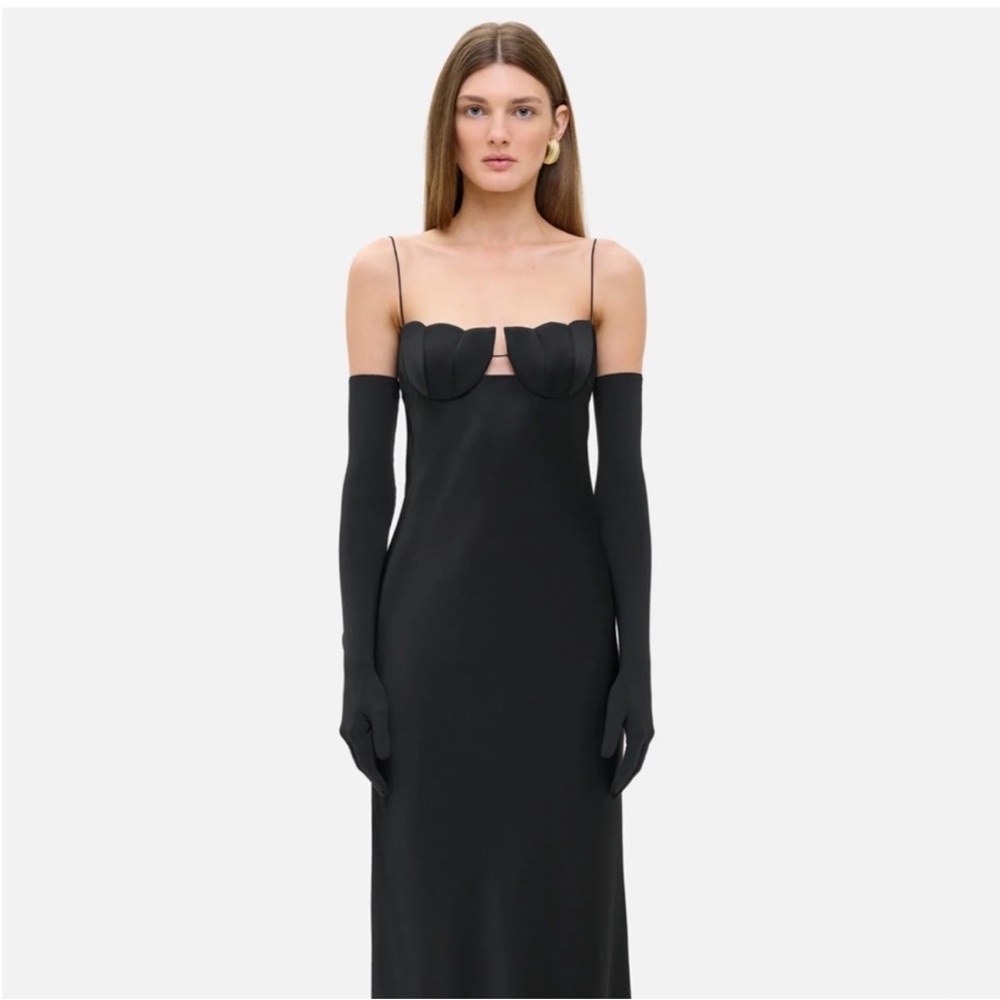 Anna October Strapless Black Dress